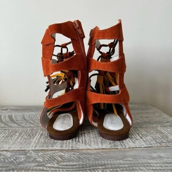 Jeffrey Campbell Hang of Four Suede Tassel Summer Sandal-(Size:9) - Picture 3 of 9